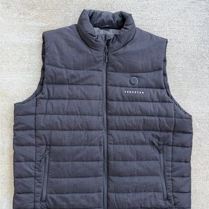 Venustas Men’s Heated  Vest Black Size XL Puffer Quilted   NO BATTERY PACK , EUC
